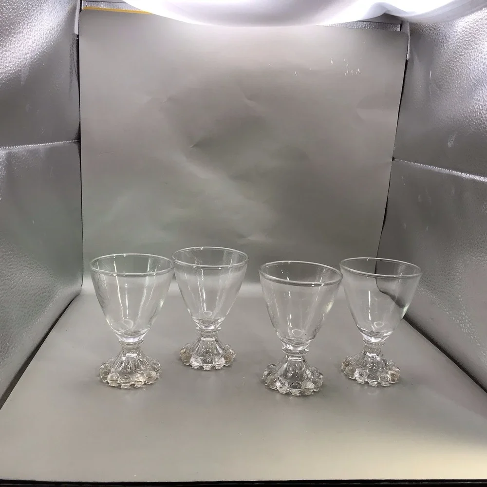 VTG Anchor Hocking‎ Boogie Cordial Glasses Set Of 4